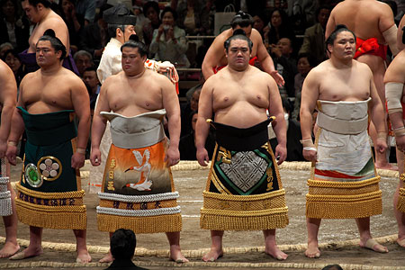 Rassemblement de lutteurs de Sumo