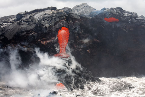 CoulÃ©e de lave provenant du volcan Kilauea