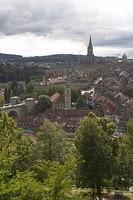 the old town of Bern, seen from the rose garden