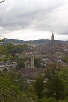 the old town of Bern, seen from the rose garden